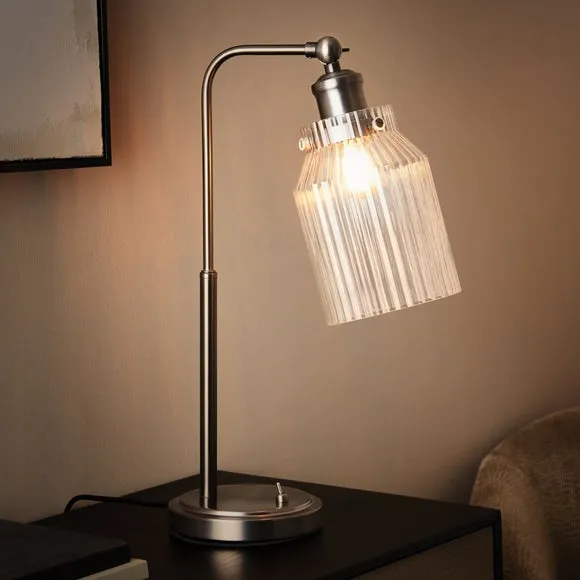 Tobias Industrial Ribbed Adjustable Table Lamp 2