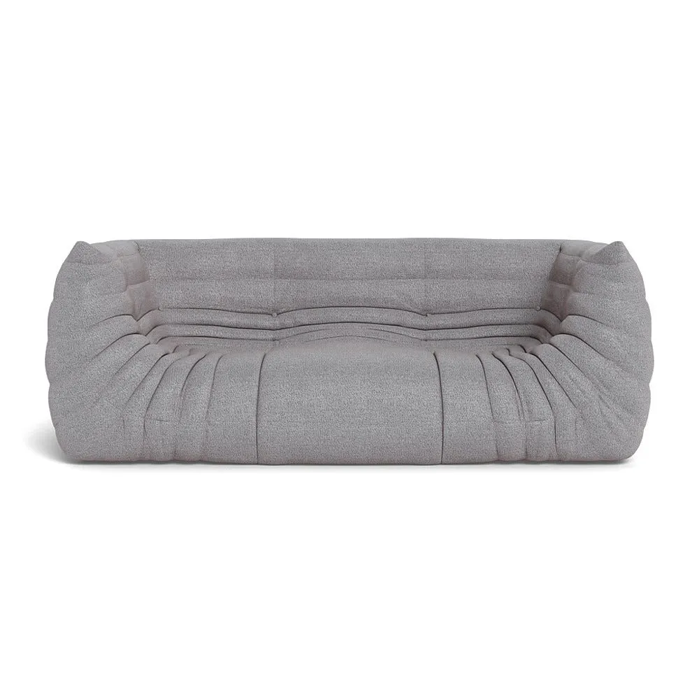 Ligne Roset Togo Medium Settee in Capa Gris 1
