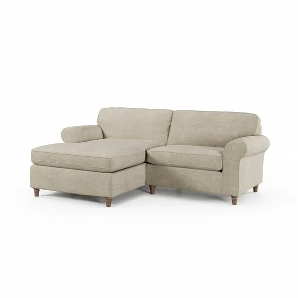 Flori Basket Weave Corner Chaise Sofa 6