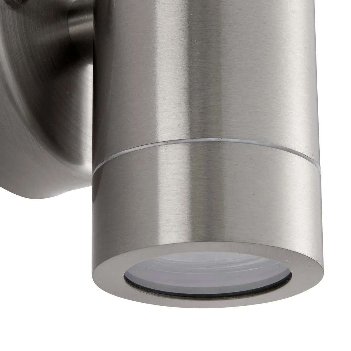 Netlighting Palin Outdoor Down Wall Lamp Brushed Stainless Steel IP65 in Grey 5