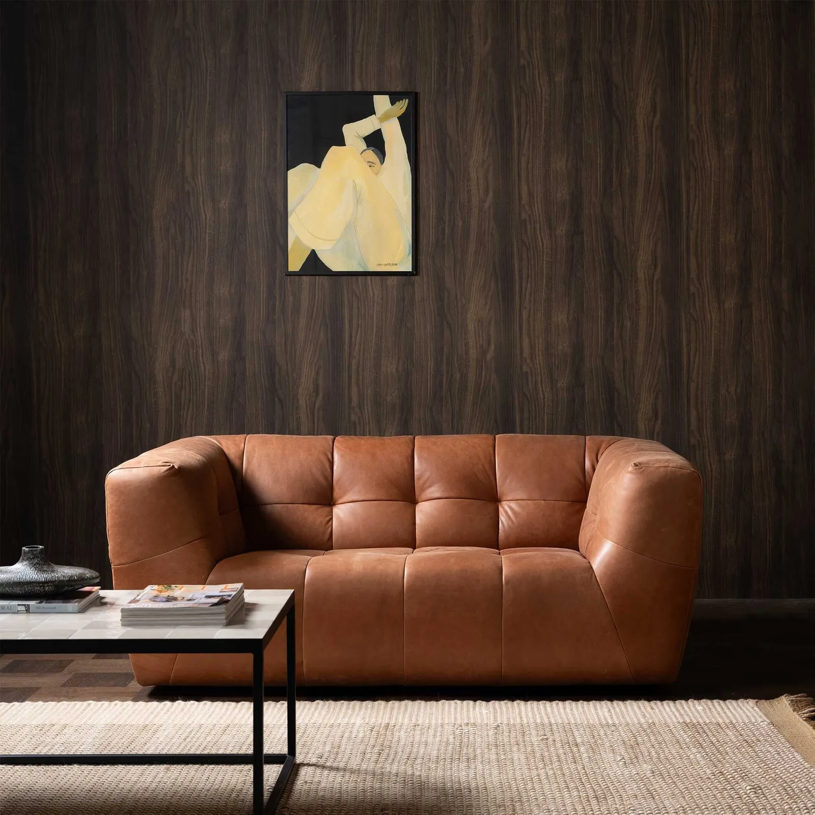 Atticus 2 Seater Sofa, Brown Leather | Barker & Stonehouse 2