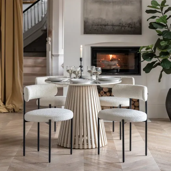 Cedar and Sage Lymbridge 4 Seater Round Dining Table