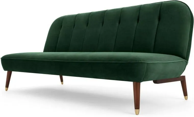 Margot Click Clack Sofa Bed, Pine Green Velvet