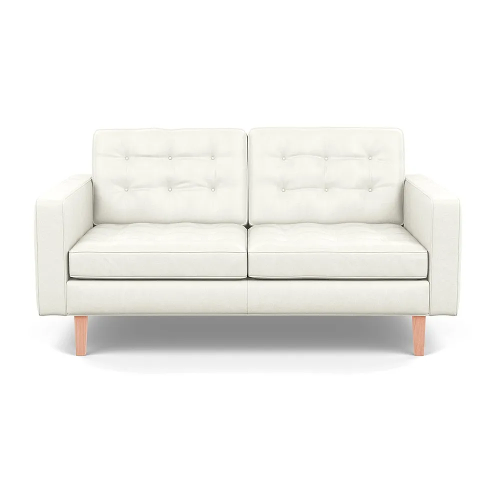 Heal's Hepburn 2 Seater Liena Leather White 634 Natural 1