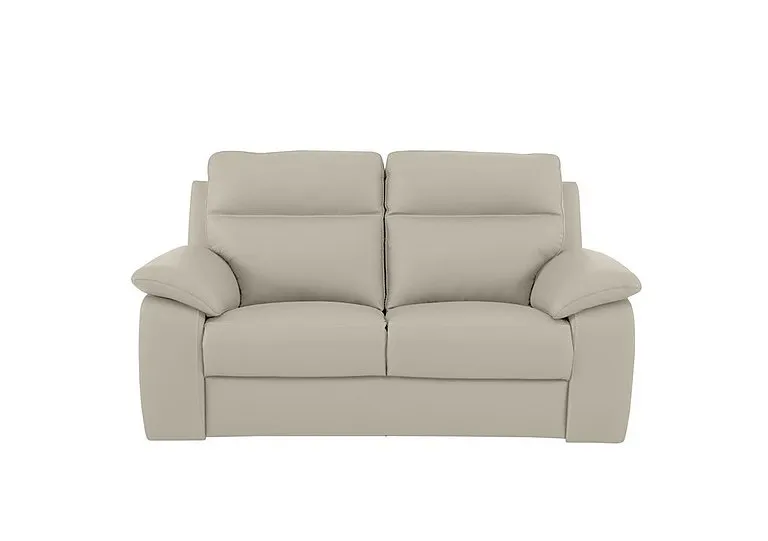 Pepino 2 Seater Leather Sofa - Torello Ice