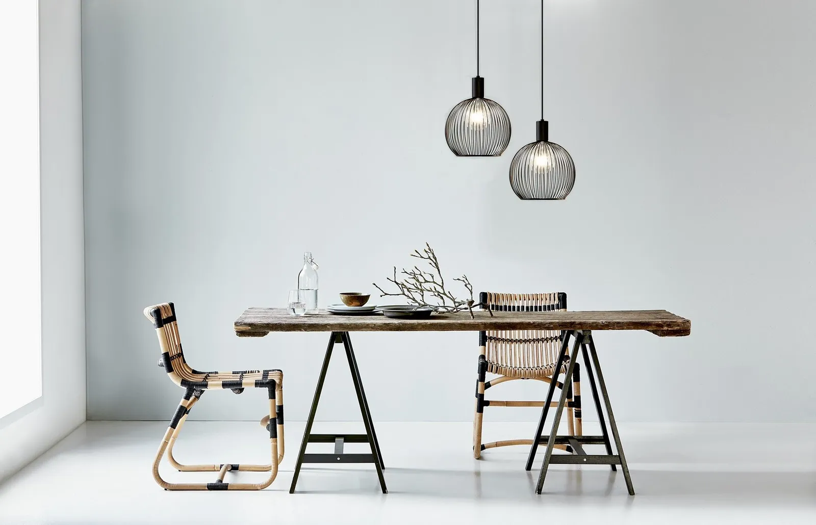 Nordlux Aver Pendant Light Black Metal Dining Room E27 Mains 30cm 2