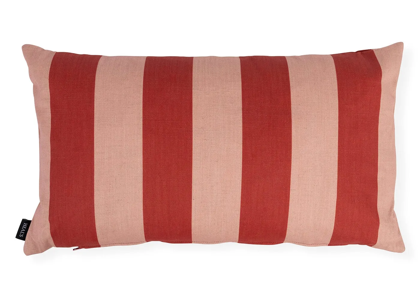 Heal's Cabana Stripe Cushion Red & Pink 55 x 32cm