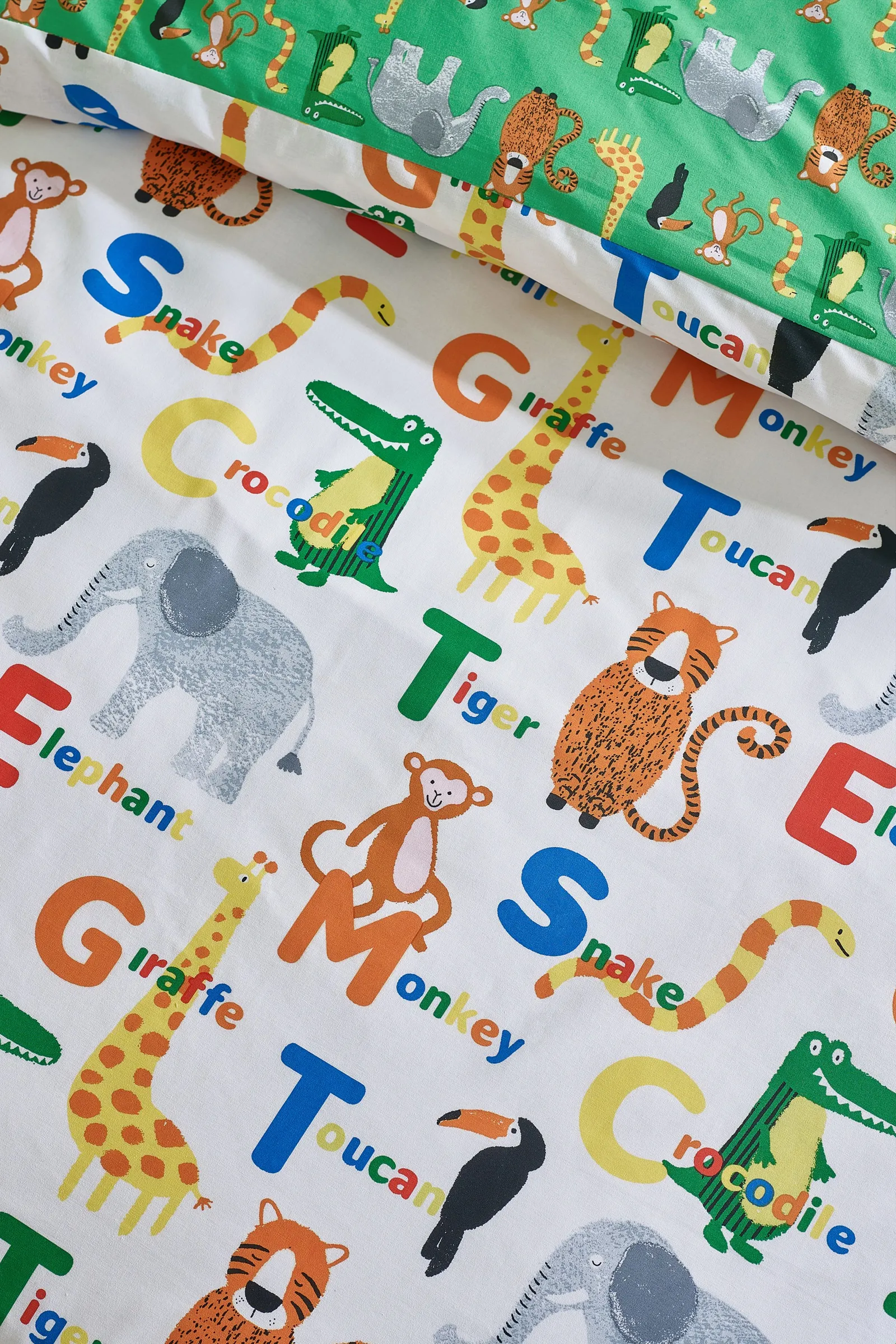 Catherine Lansfield 'Animal Magic' Reversible Duvet Cover Set in Natural 4