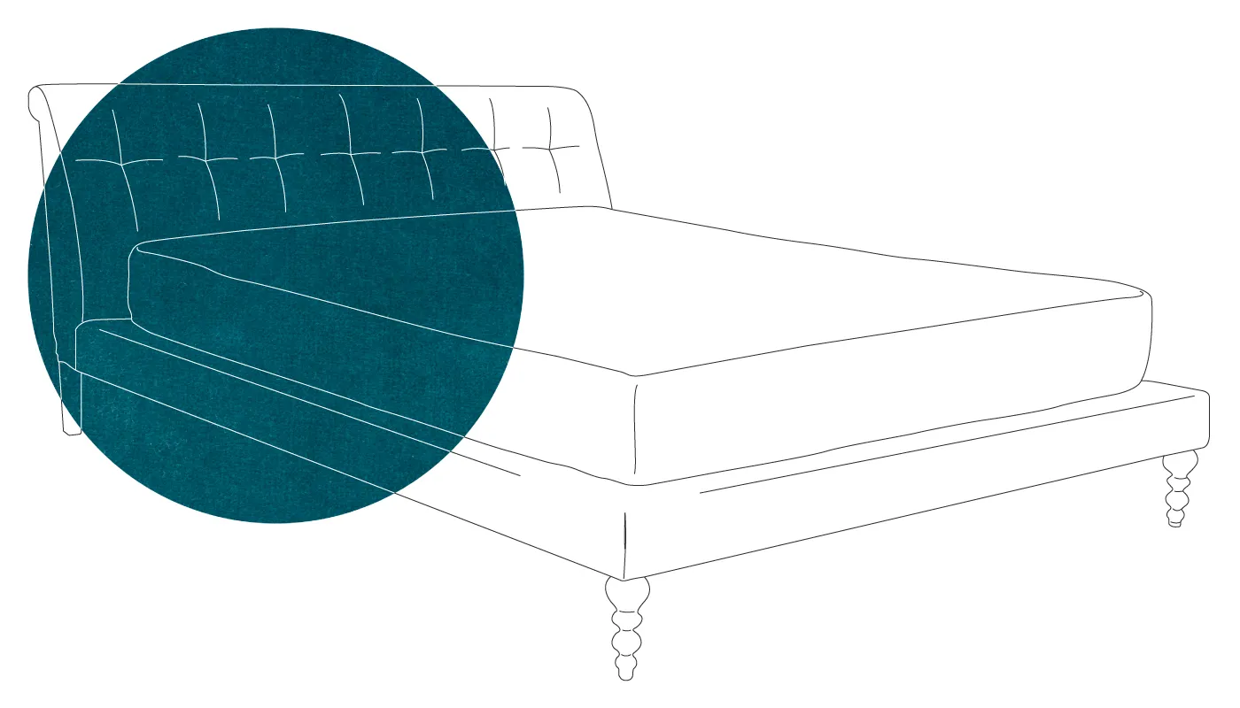 Scp Oscar Bed King Velvet Teal 1