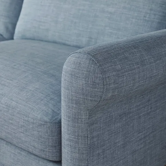 Maeve Faux Linen Compact 3 Seater Sofa 4