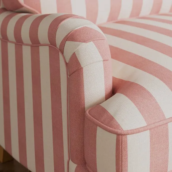 Beatrice II Woven Stripe Single Snuggle Sofa Bed 4