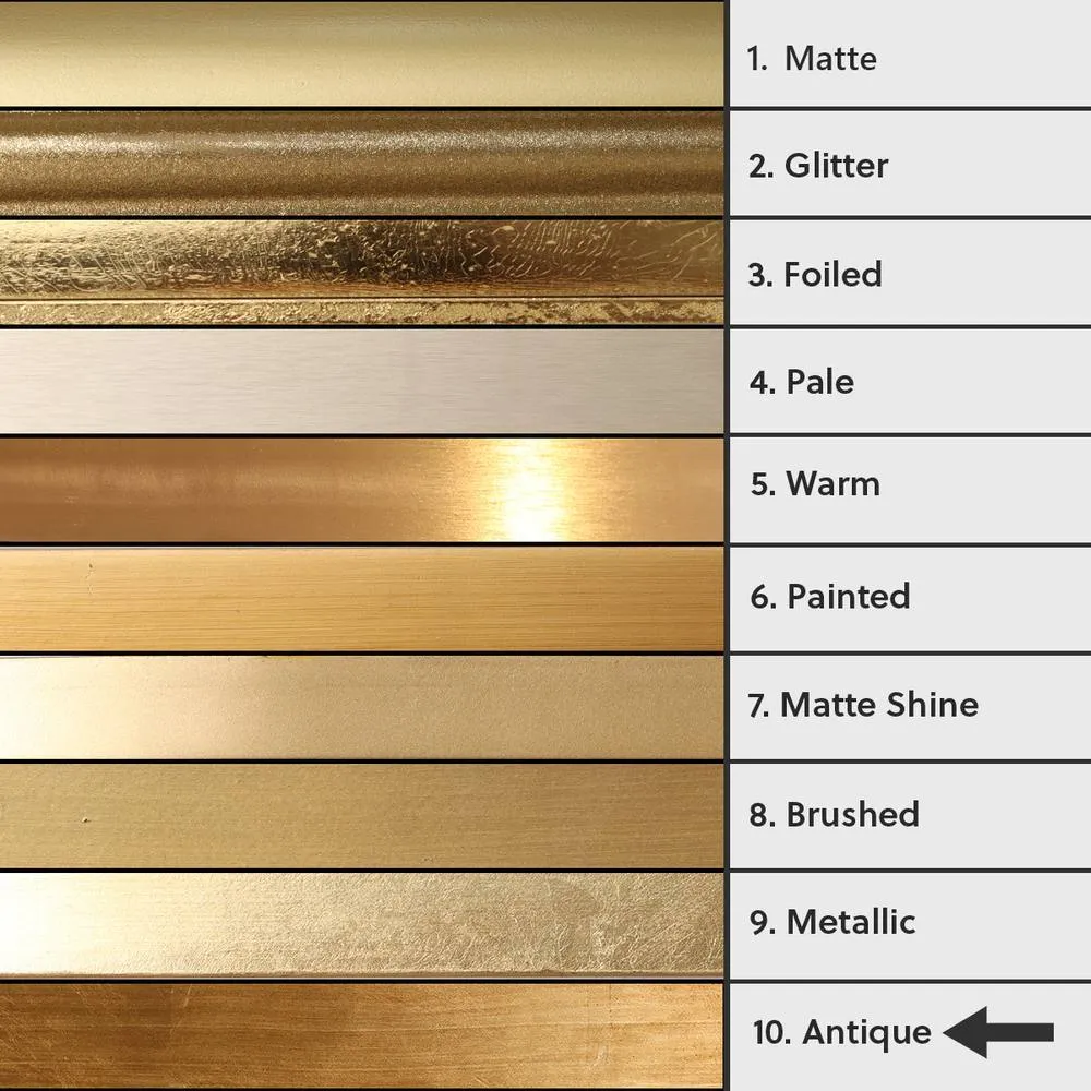 Melody Maison Antique Gold Ornate Arch Overmantle Mirror 88cm X 100cm in Metallic Gold 2