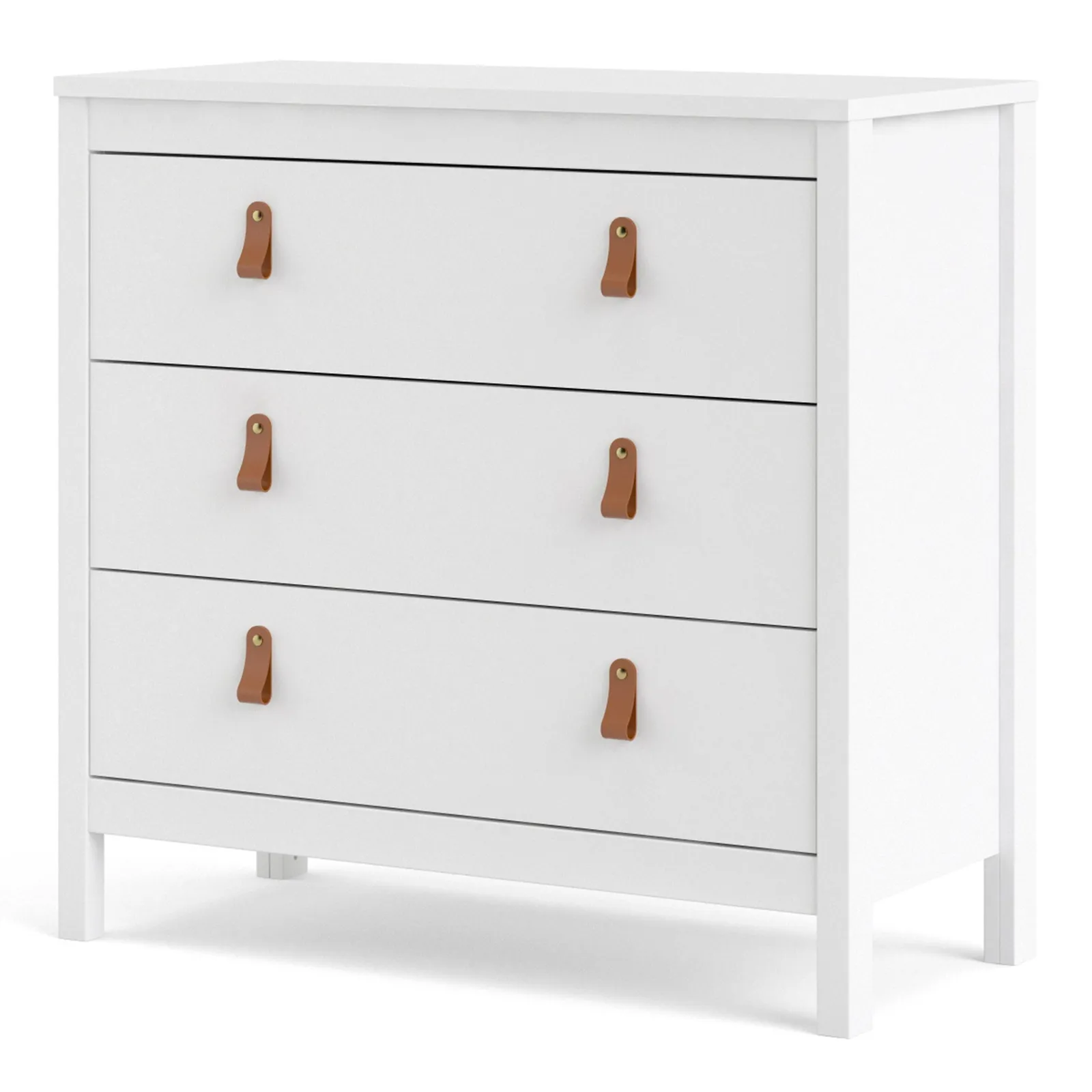 Furniture To Go Barcelona Chest 3 Drawers in White 3