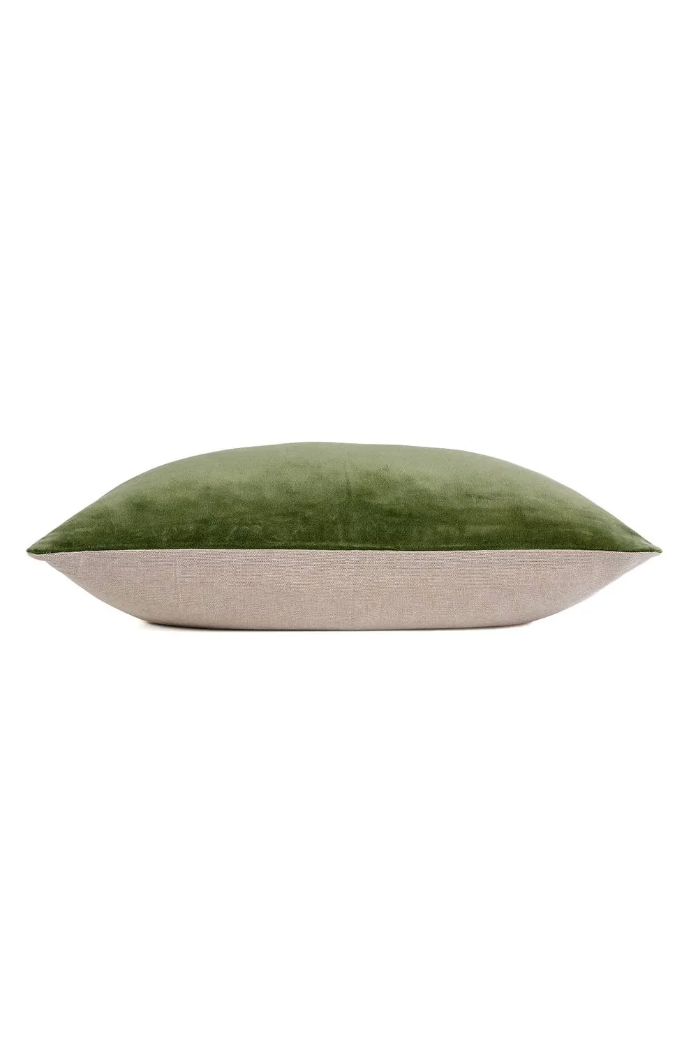 CHRISTY Luxury Filled Velvet 'Jaipur' Rectangle Cushions in Olive 3