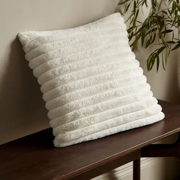 Catherine Lansfield Cosy Ribbed Square Cushion 1