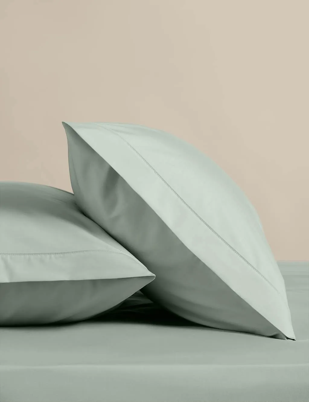 M&S 2 Pack Egyptian Cotton Pillowcases Sage