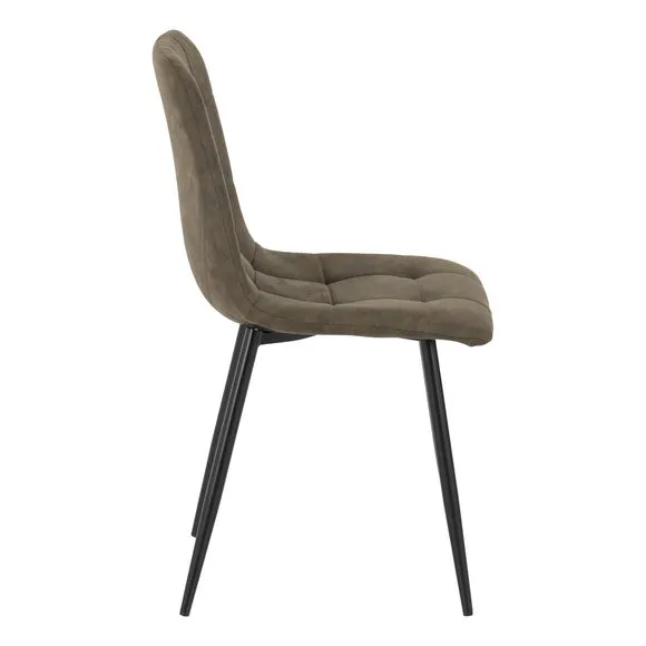 Fenton Set of 2 Dining Chairs, Faux Suede 5