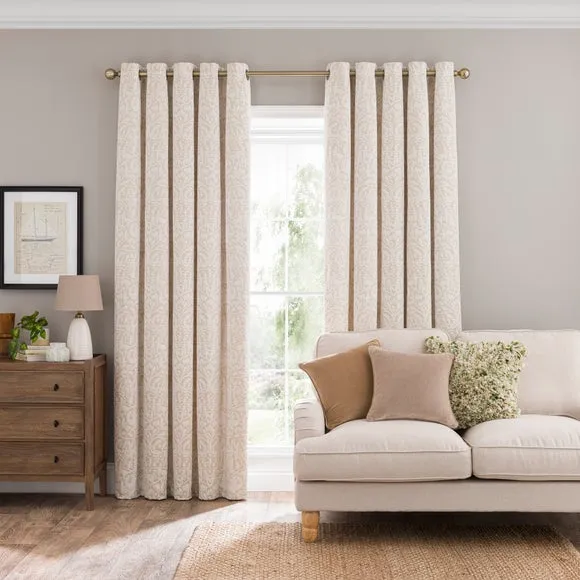 Alora Chenille Thermal Eyelet Curtains 2