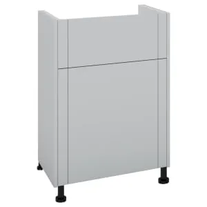 Wickes Winsford Dove Grey Standard Depth Toilet Unit - 600mm