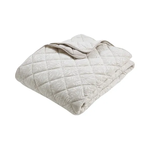 Catherine Lansfield Corded Leaves Bedspread 4
