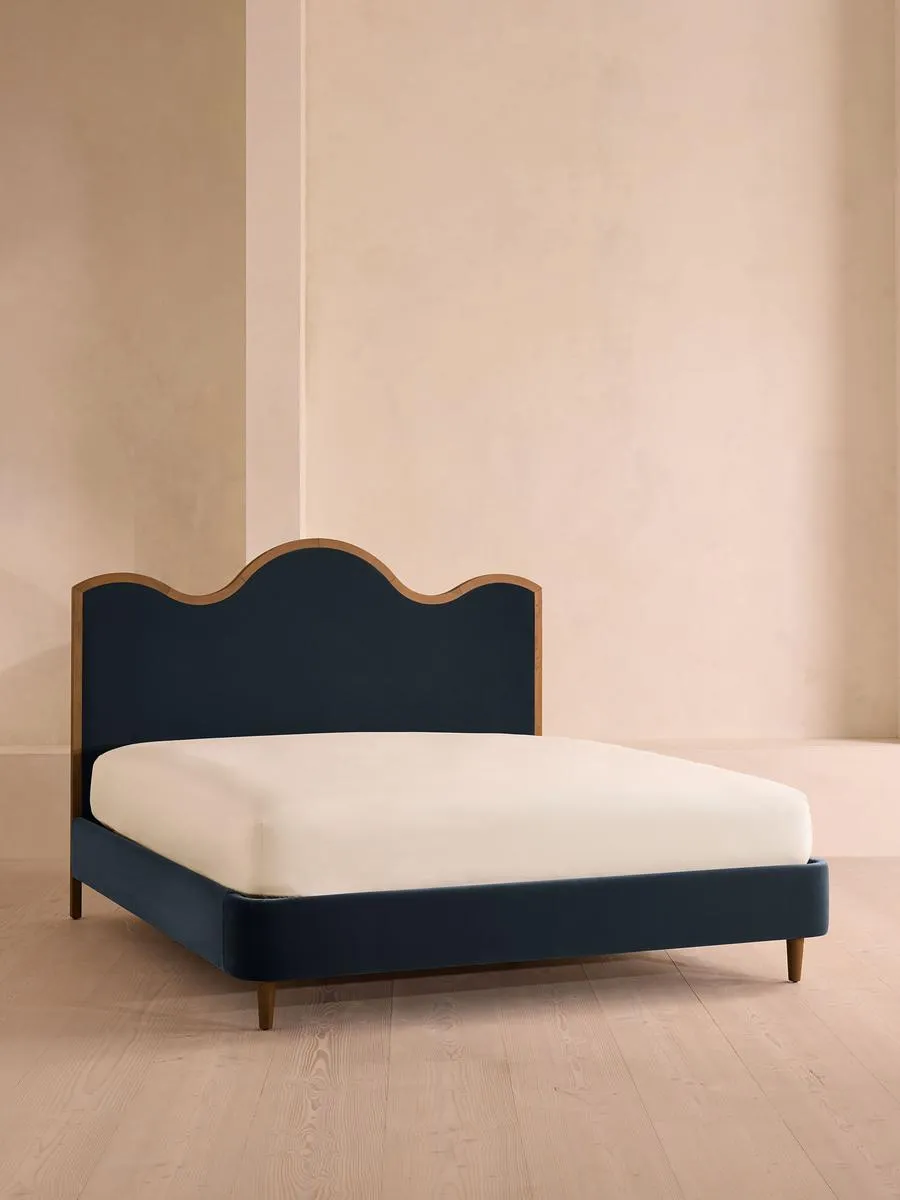 Aubrey Bed, Super king, Velvet, Royal Blue