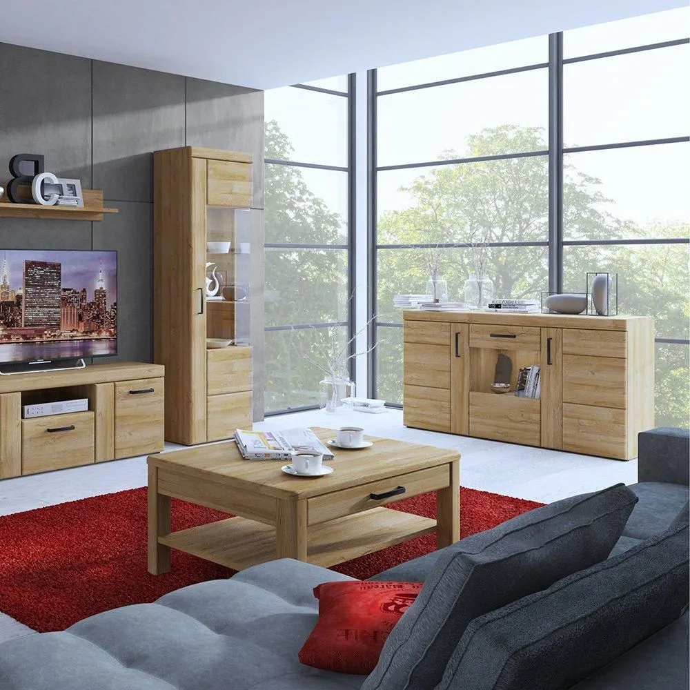 Furniture To Go Cortina 2 Drawer TV Cabinet in Brown 3