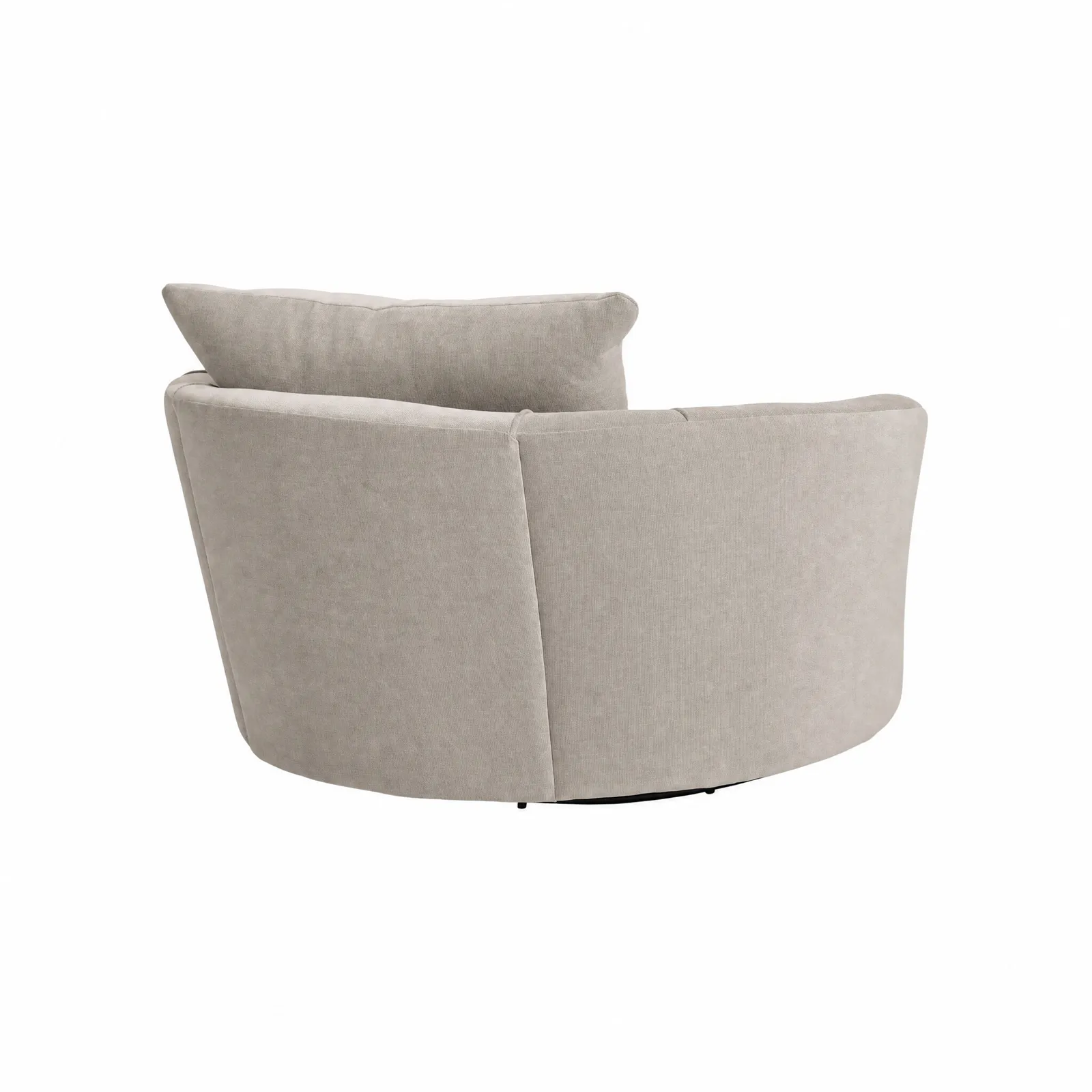 Floyd Cuddler Swivel Armchair With Foam, Grey | Barker & Stonehouse 3