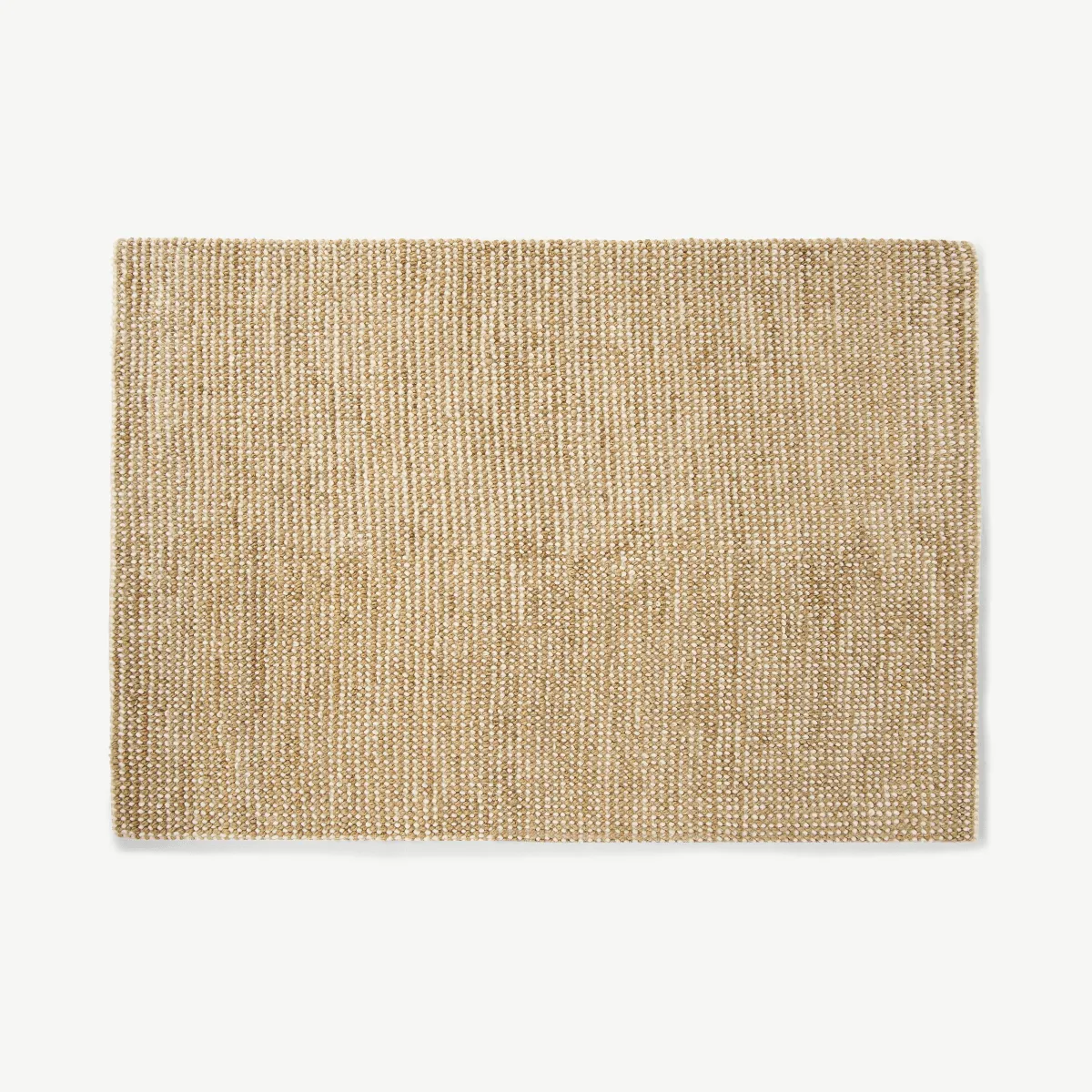 Mumbi Textured Wool & Jute Rug, Extra Large 200 x 300cm, Natural