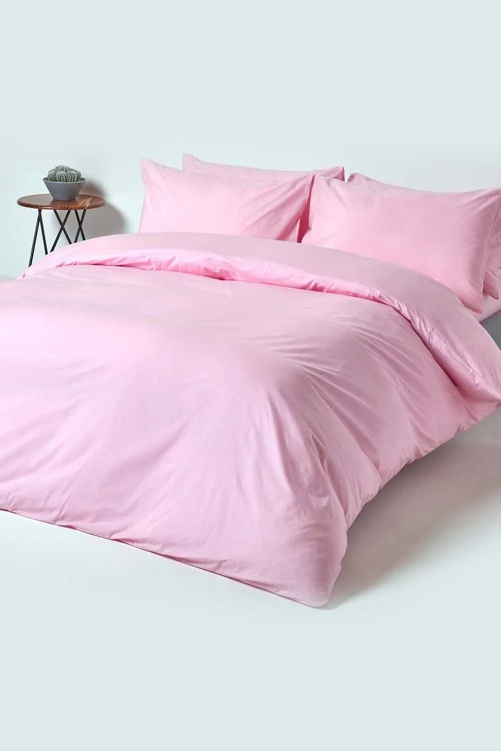 Homescapes Egyptian Cotton Flat Sheet 200 Thread Count in Pink 4