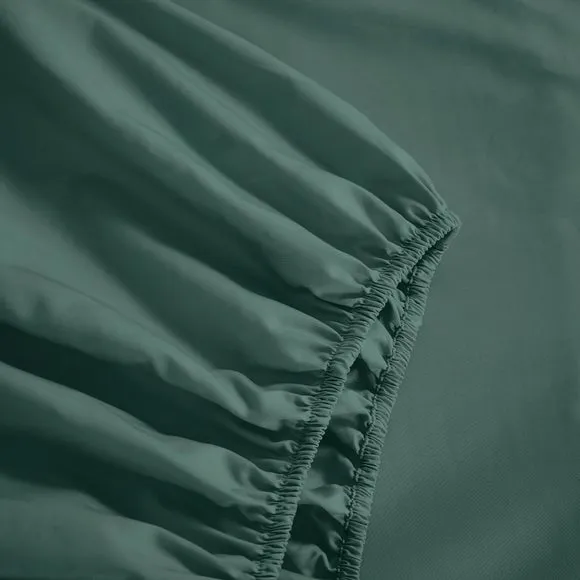 Dorma Crisp & Fresh 400 Thread Count Egyptian Cotton Percale Fitted Sheet 2