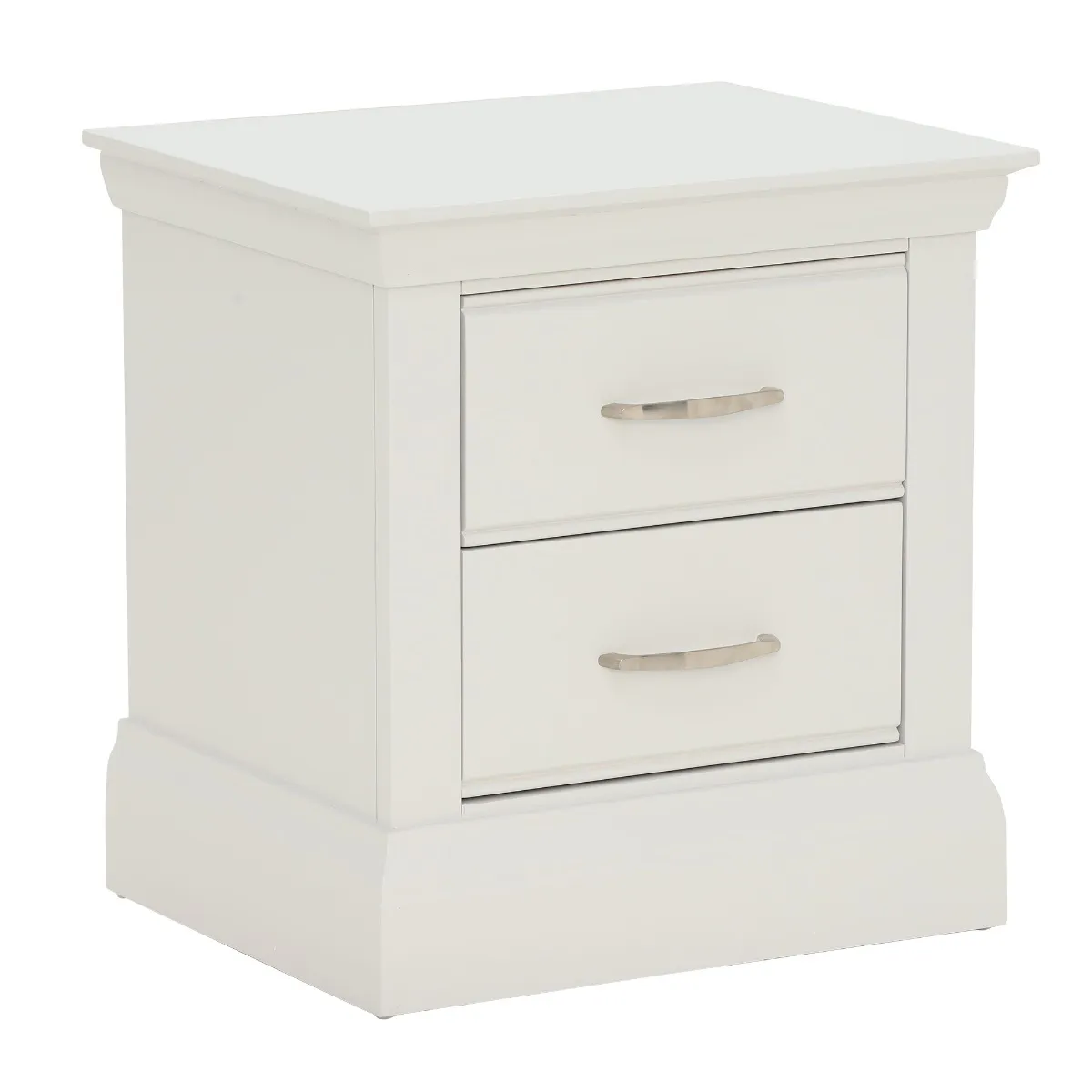 Evesham Large 2 Drawer Bedside Table, Neutral | Barker & Stonehouse