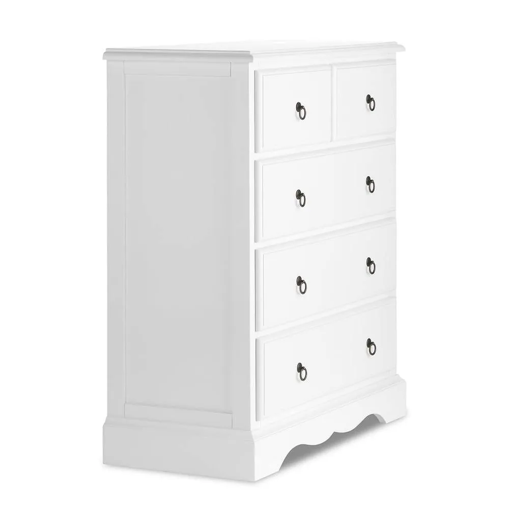 Statement Furniture Romance 2 Over 3 Chest of Drawers in Cool White 4