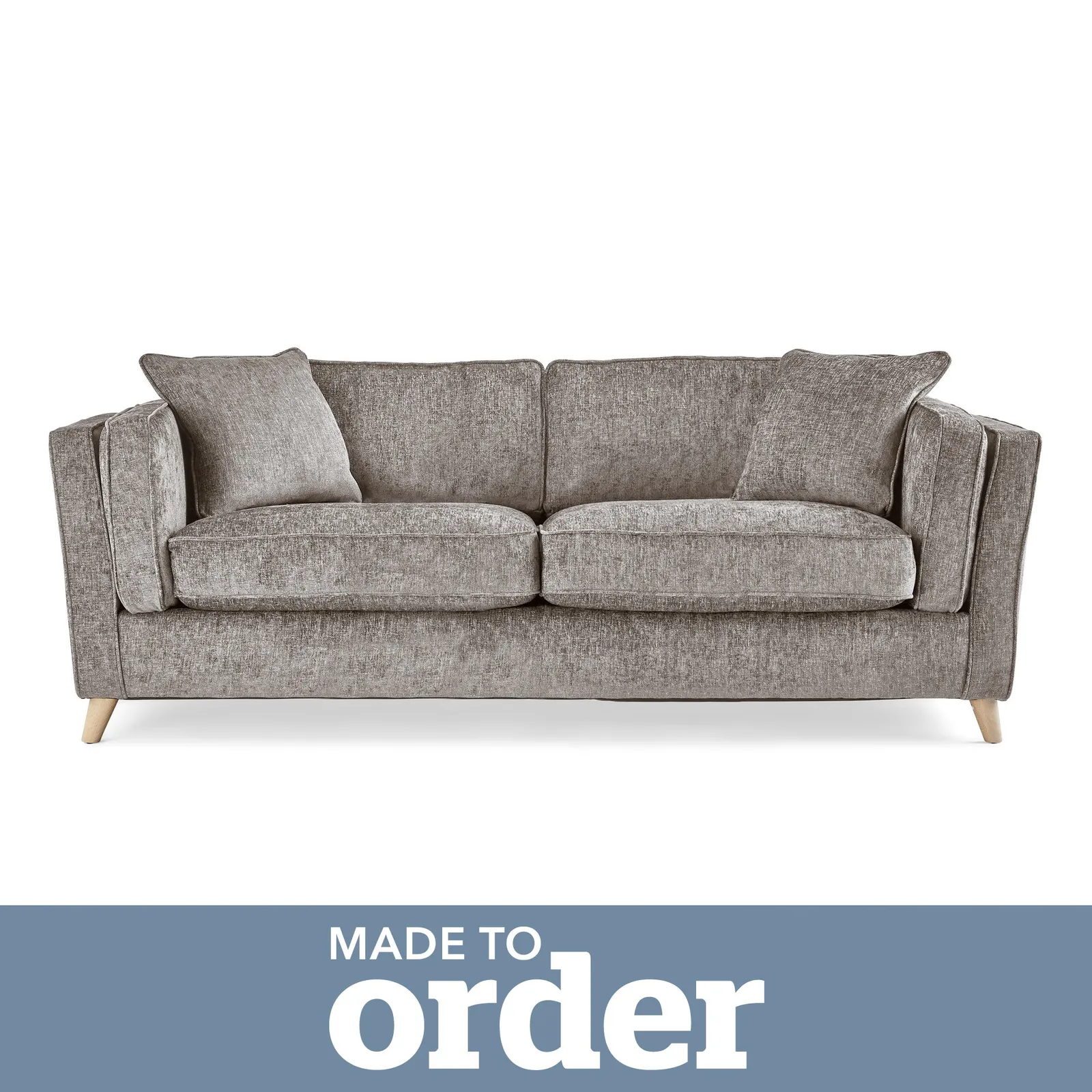 Arabella 3 Seater Sofa Luxury Chenille Premium Chenille Grey