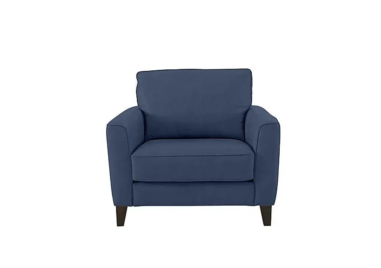 Brondby Fabric Armchair - Blue