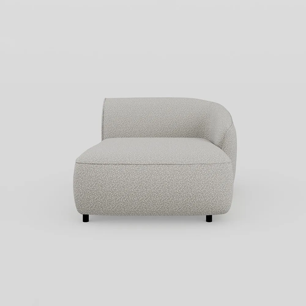 Heal's Aurelie Chaise Module RHF Chunky Boucle Ecru