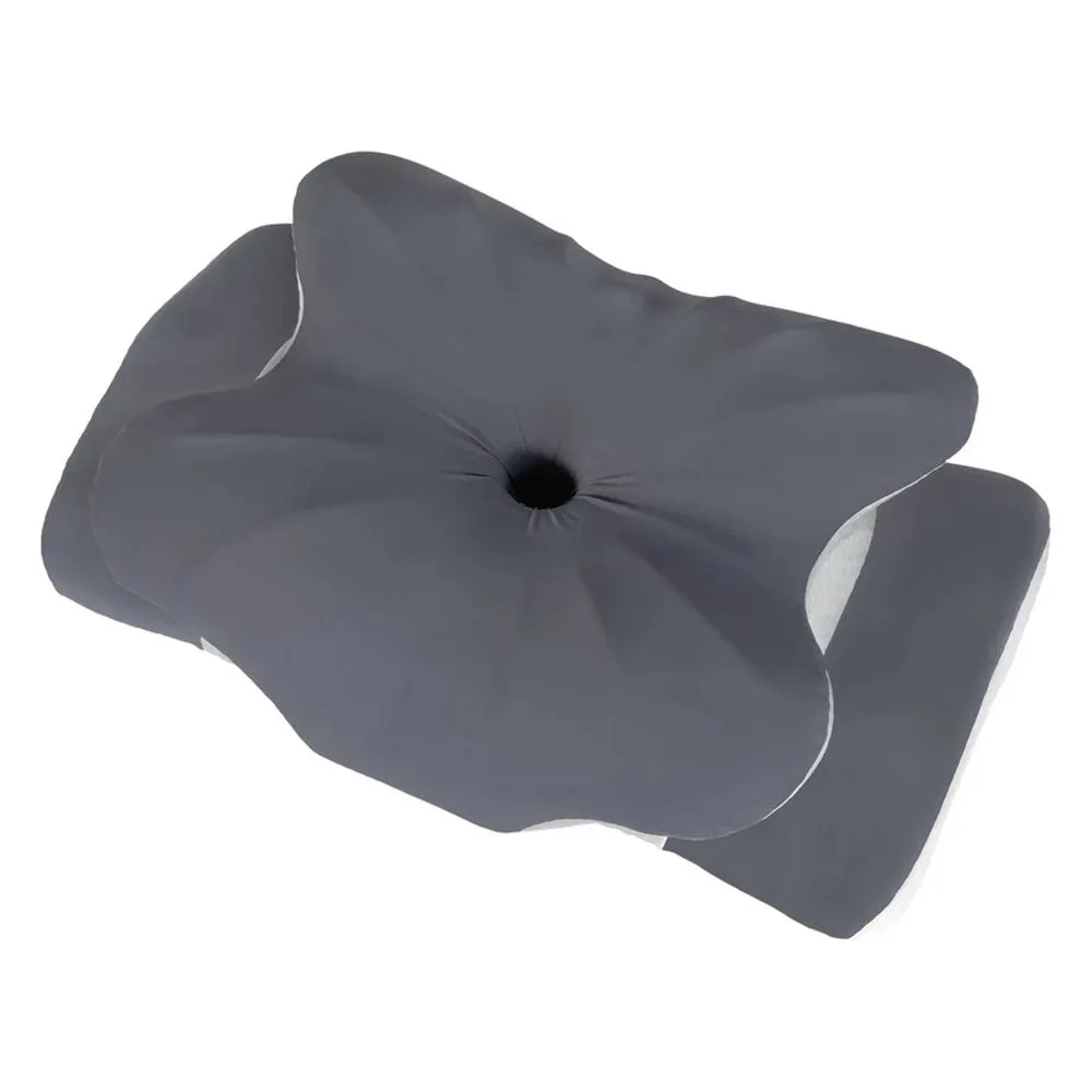 Nordara Ergonomic Butterfly Neck Pillow Washable Support in Grey