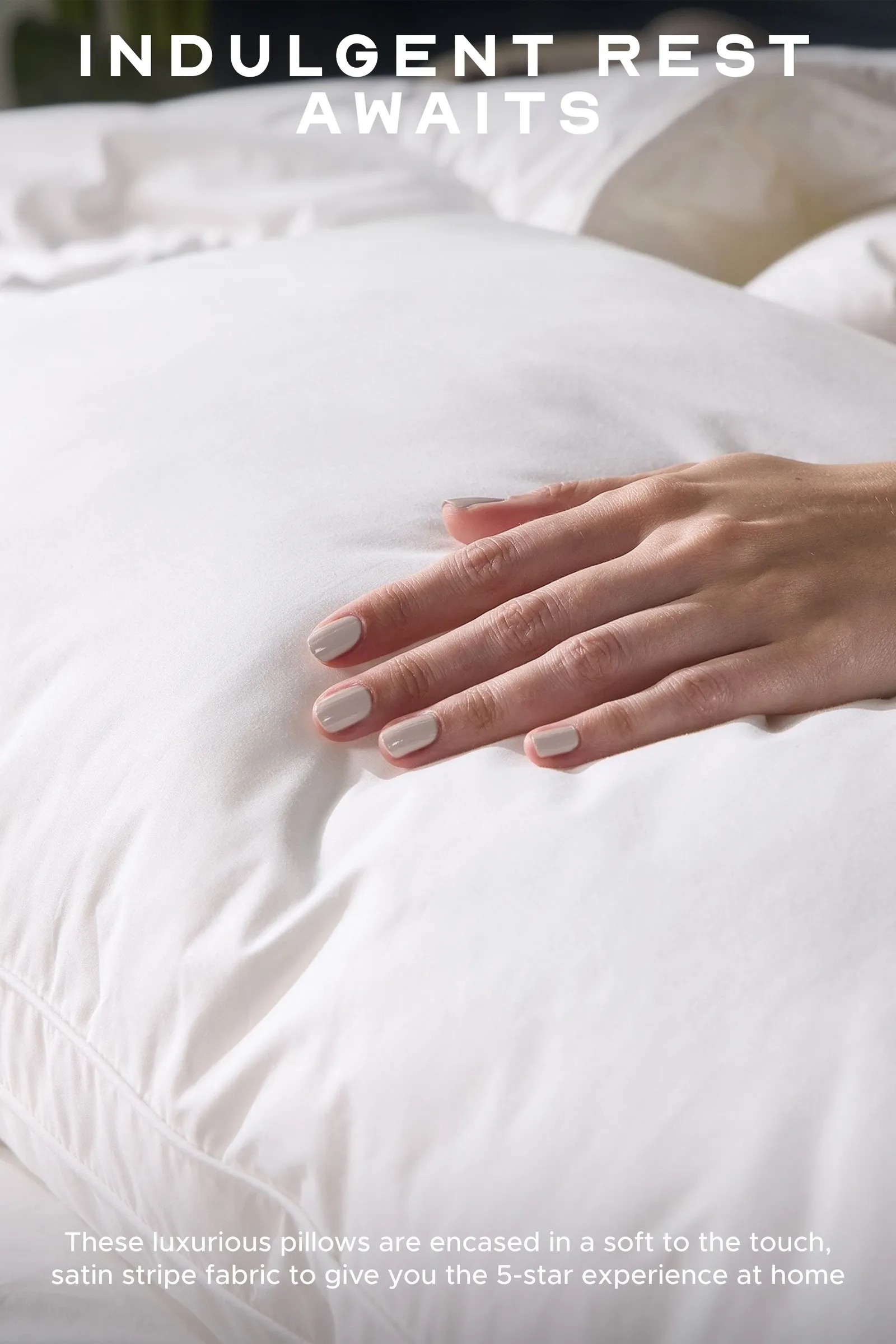 Snuggledown 4 Pack Retreat Indulgent Cotton Soft Support Pillow in White 3