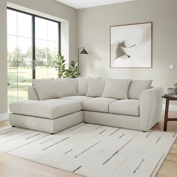 Blake Soft Texture Chenille Corner Chaise Sofa