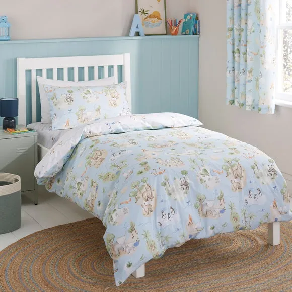 Adventue Map 100% Cotton Quilt Cover and Pillowcase Set 1
