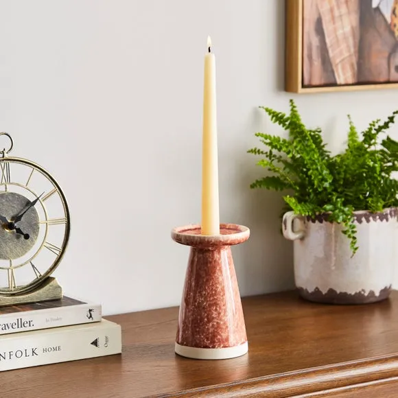 Churchgate Reactive Glaze Ceramic Candle Holder