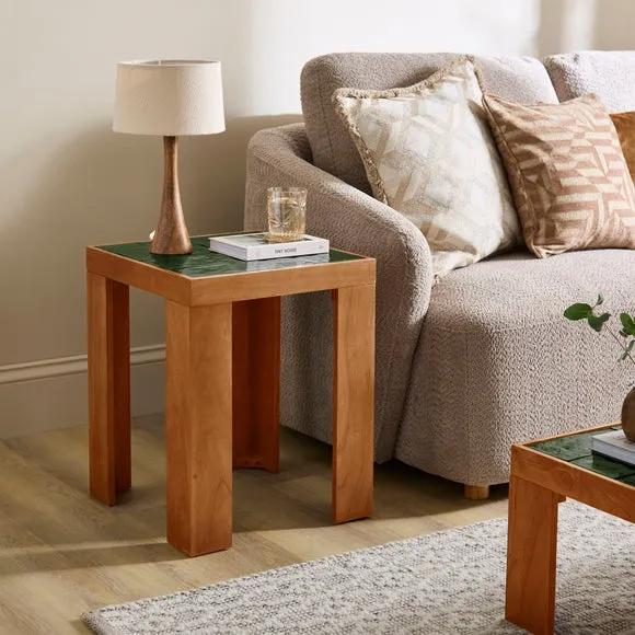 Lavina Glass Tiled Side Table 1