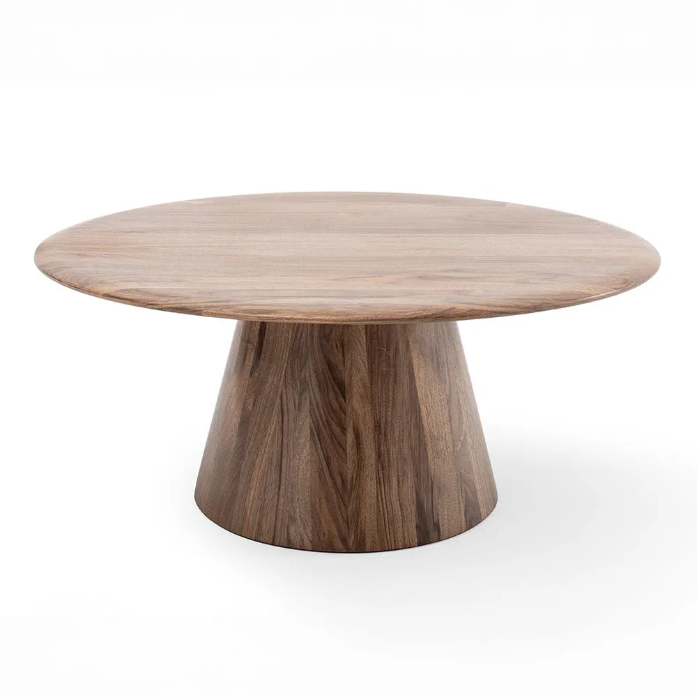 Gazzda Mushroom Coffee Table Walnut 80cm 2