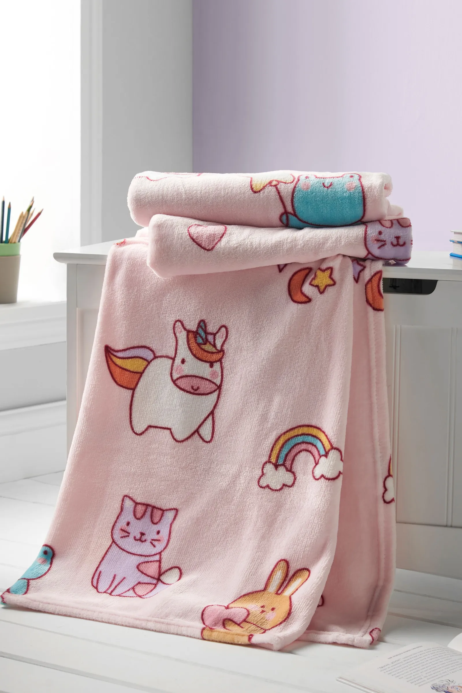 Catherine Lansfield 'Forever Together' Cosy Fleece Blanket Throw