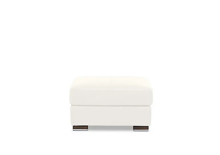 Viali Leather Footstool