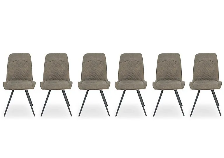 Warrior Set of 6 Standard Dining Chairs - Taupe