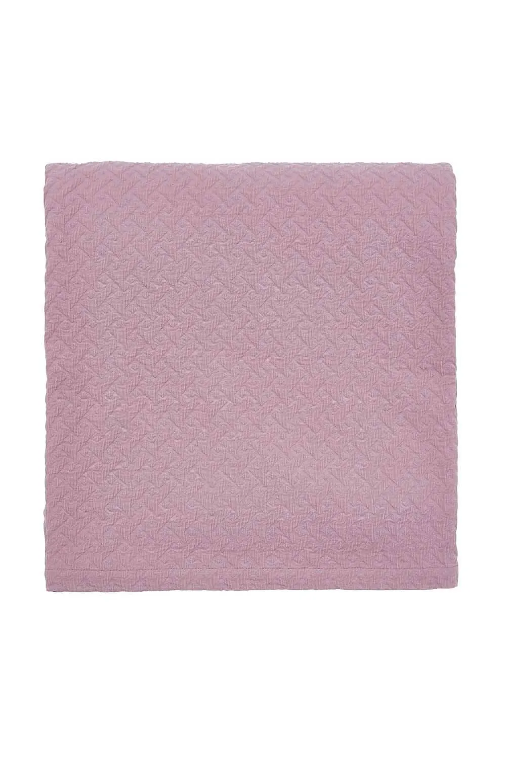 Ted Baker 'Diagonal T Matellase' Cotton Throw in Pink