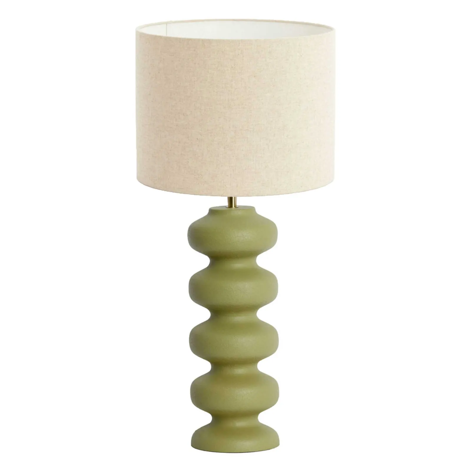 Olive Green Bobbin Table Lamp | Barker & Stonehouse