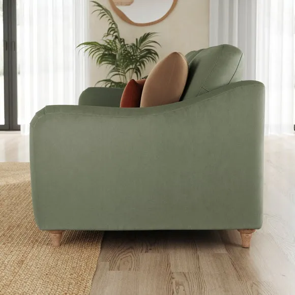 Hattie Matte Plush Velvet 2 Seater Sofa 2