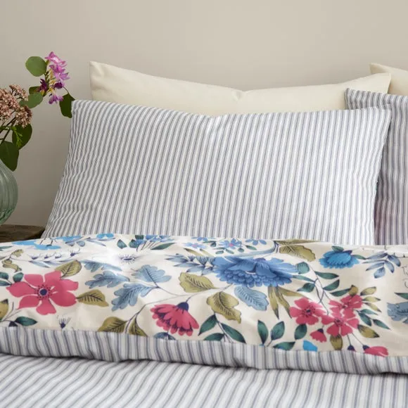Hayes Floral 100% Cotton Duvet Cover & Pillowcase Set 4