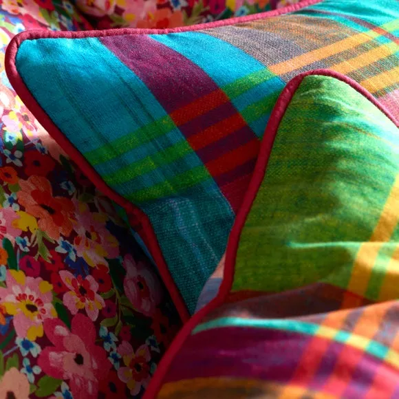 Sophie Robinson Wanderweave Ikat Check 100% Cotton Duvet Cover & Pillowcase Set 6